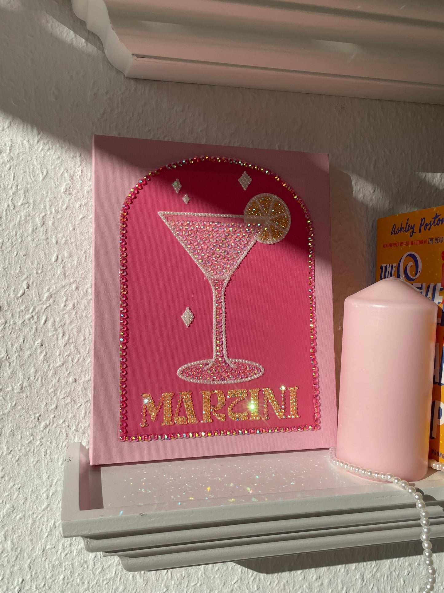 "Martini" Diamond Canvas