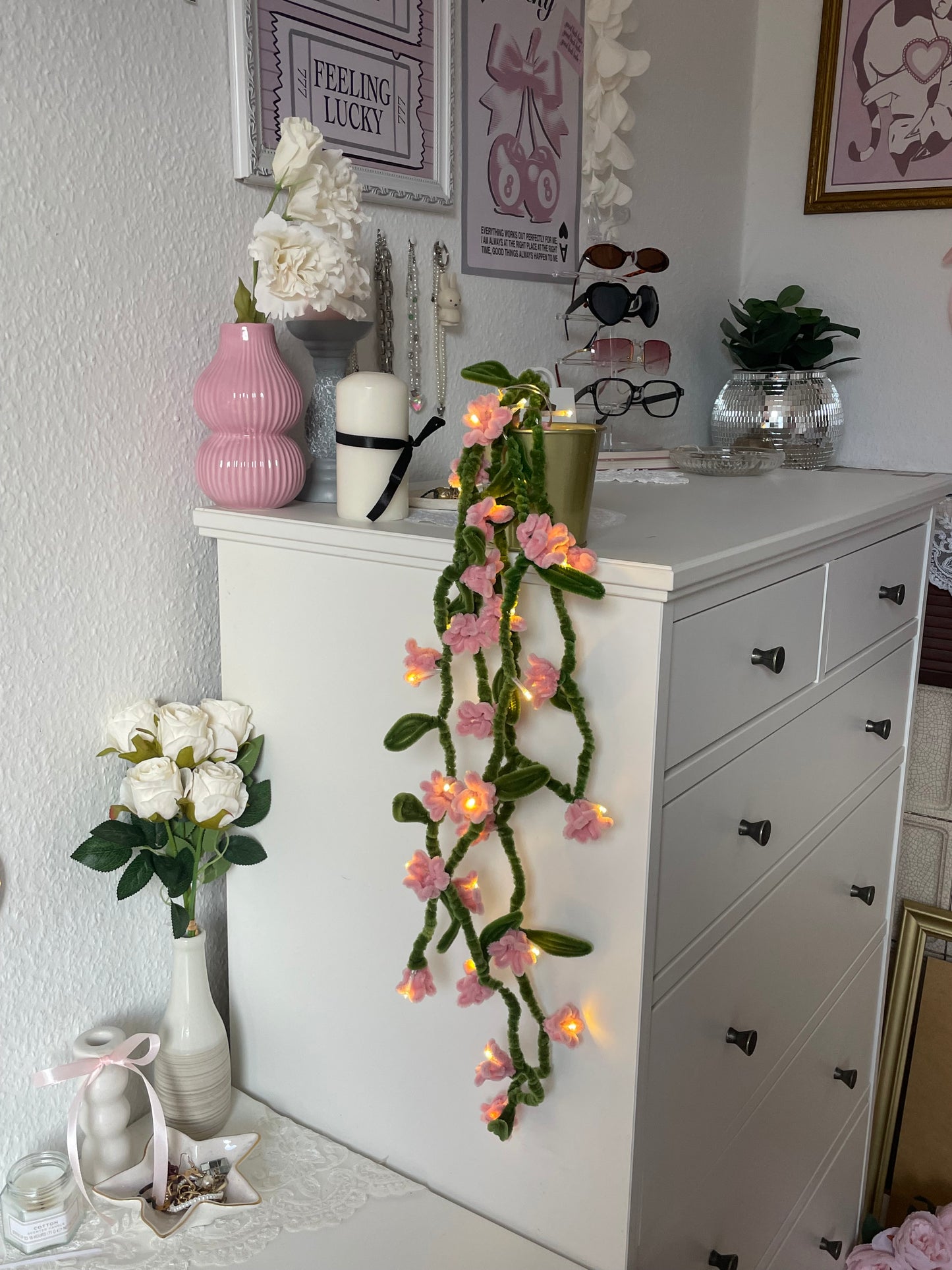 Blumen-Lichterkette
