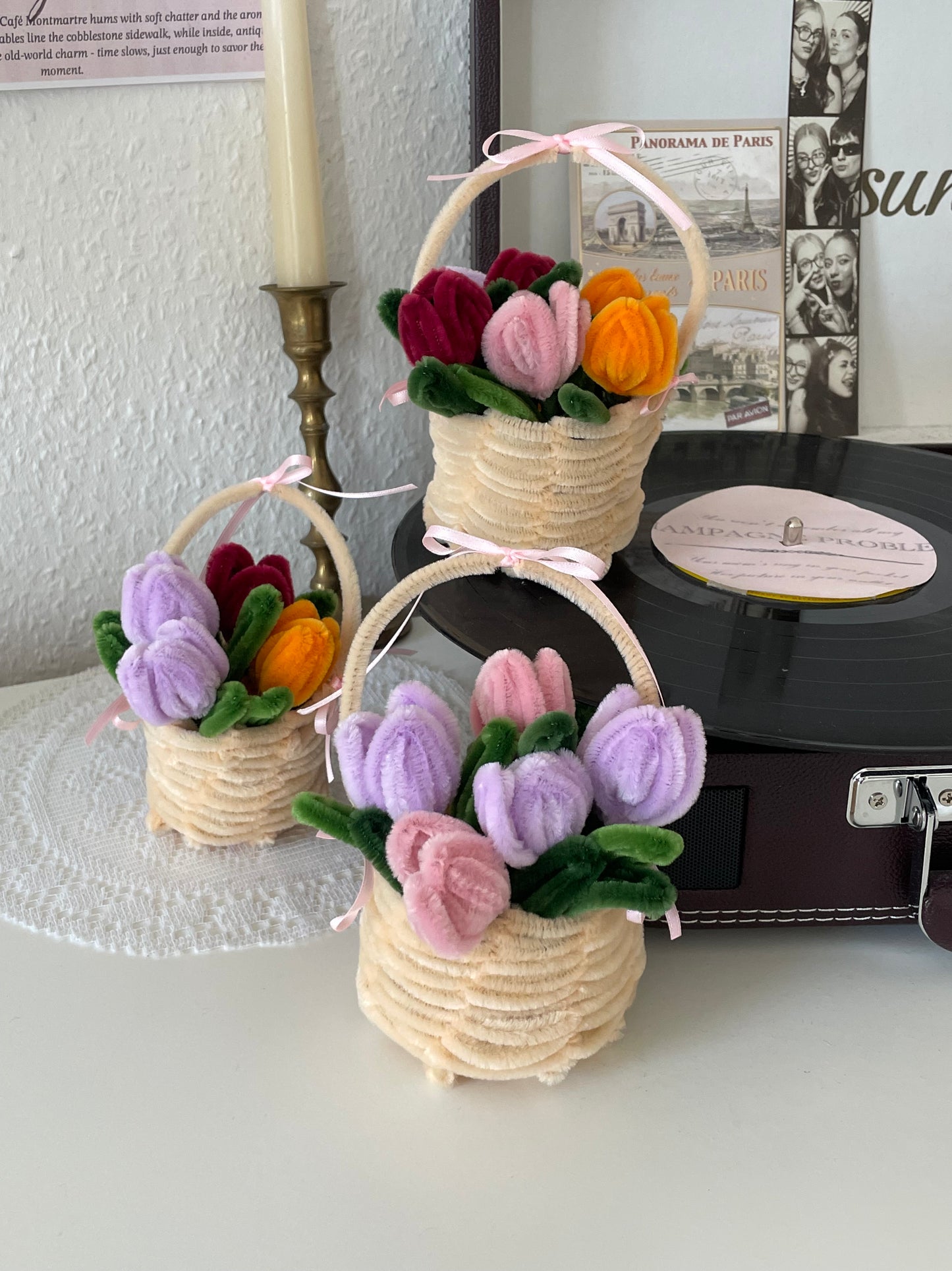 Triple Tulip Basket