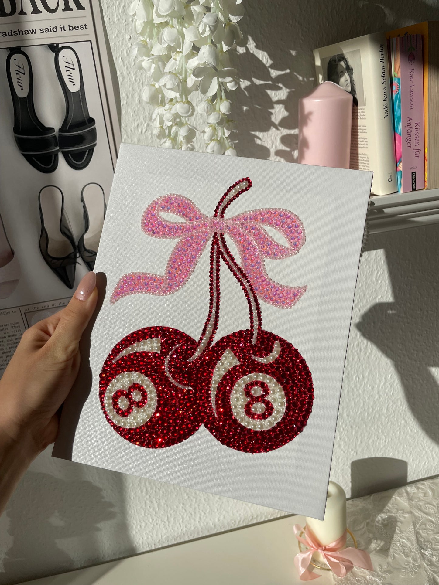 "Cherry" Diamond Canvas