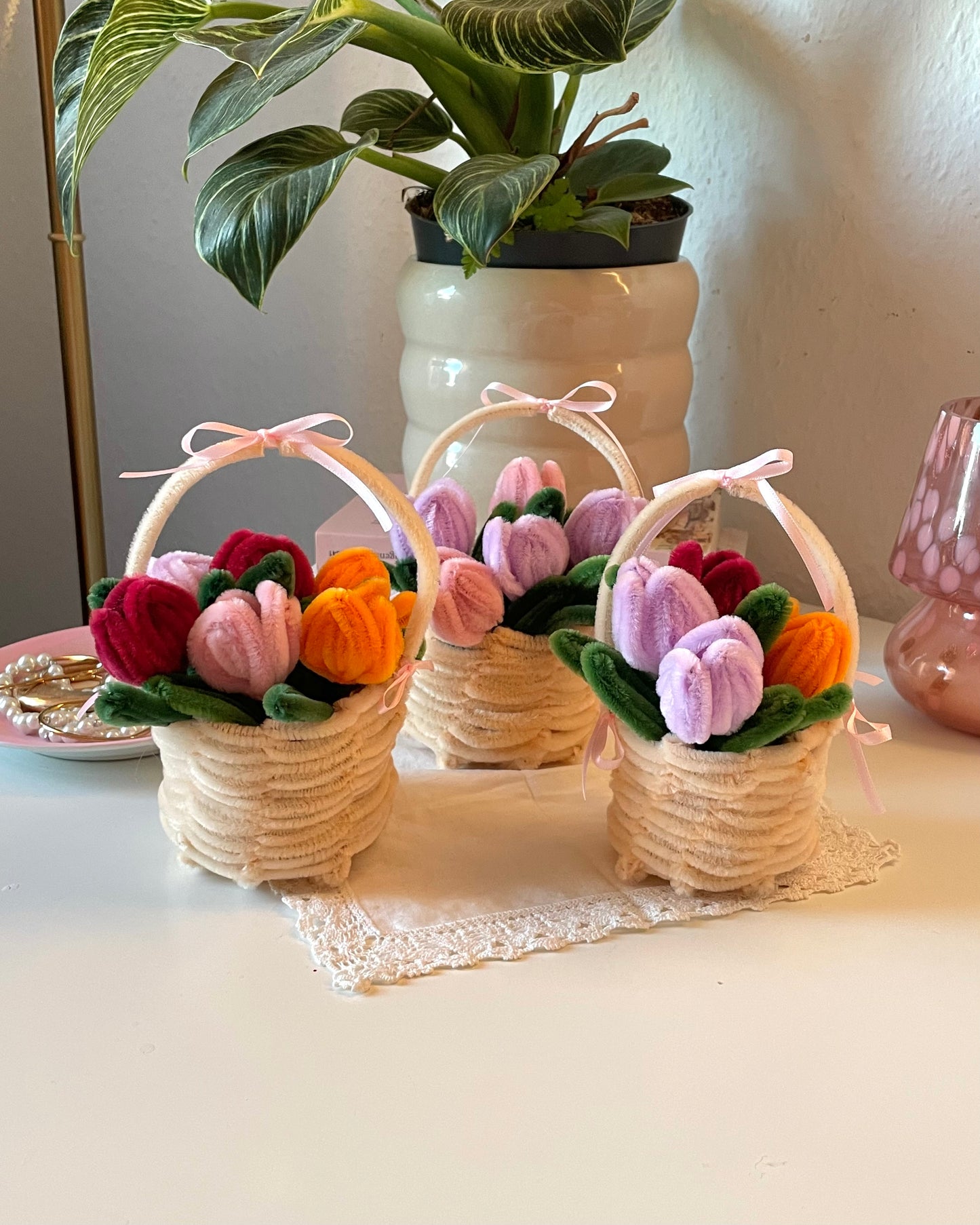 Triple Tulip Basket