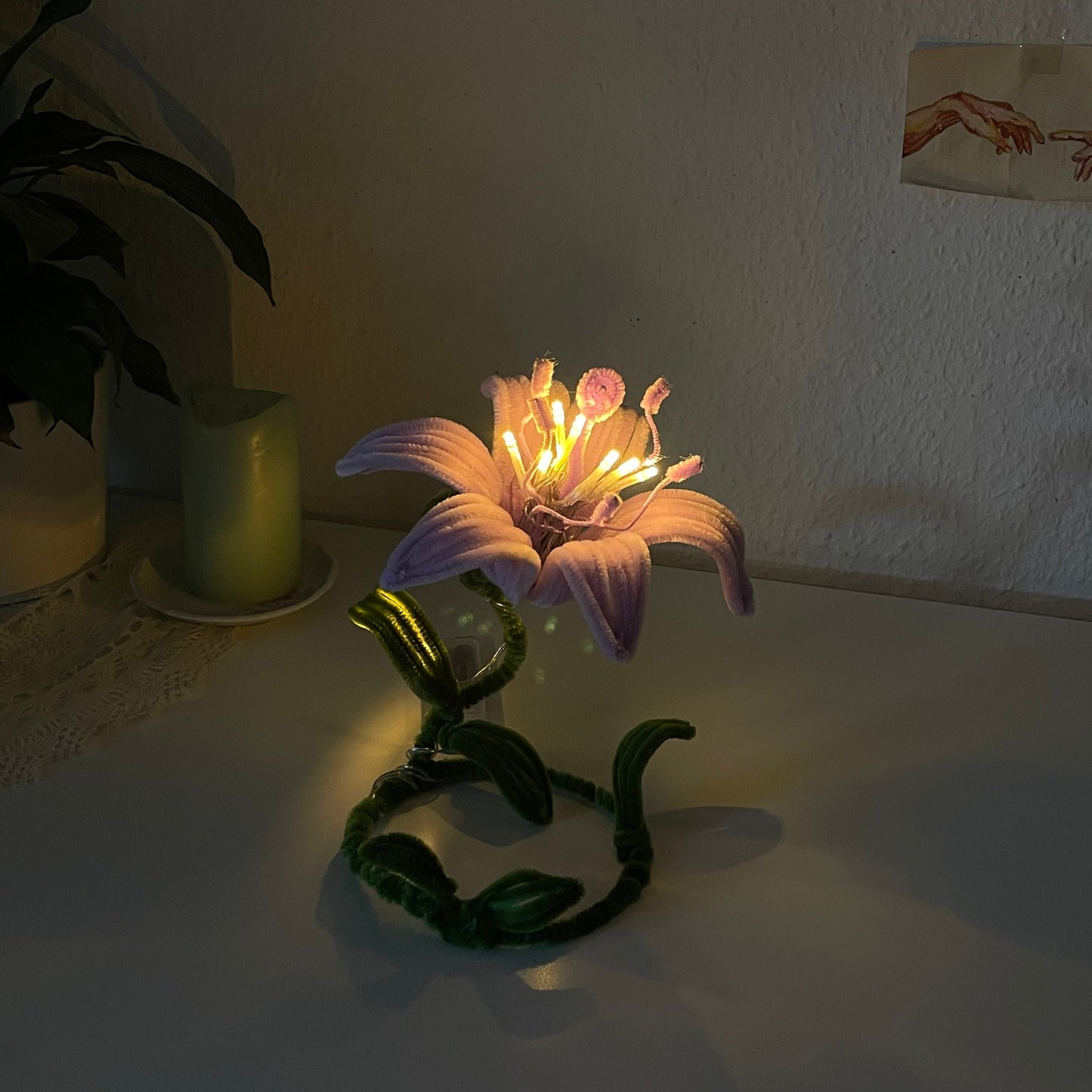 Magisches Blumenlicht (lila)