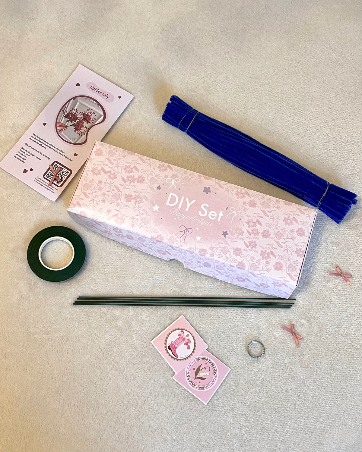 Blue spider lily DIY craft kit