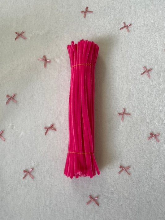 Peach Pink Pipe Cleaners